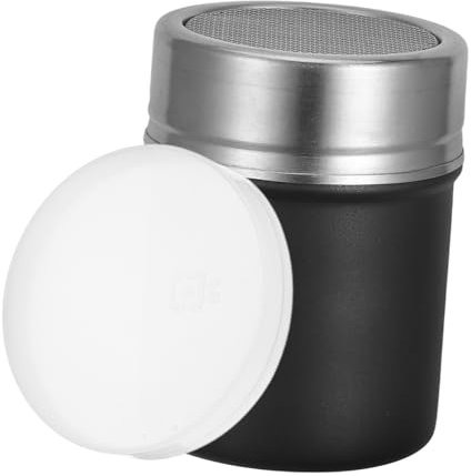 PRETYZOOM Dusting Can Stainless Steel Spice Dispenser Kitchen Salt Shaker for Cooking Powdered Sugar Shaker Lid for Seasoning and Condiment Storage