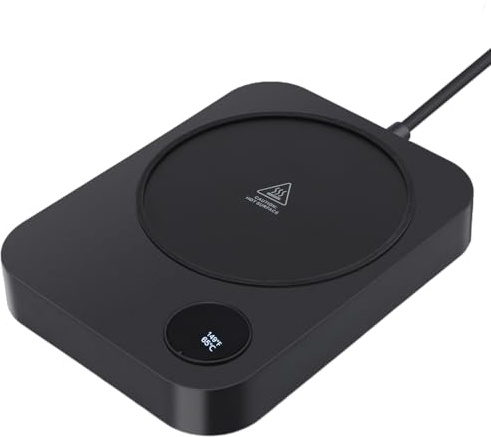 YICHEN Kaffeewärmer Elektrisch, Elektrischer Tassenwärmer Getränkewärmer, 2-in-1 LED-Display & Touch-Steuerung, 3 Temperaturstufen Kaffeetassenwärmer mit 4h Abschaltautomatik für Kaffee Tee Milch