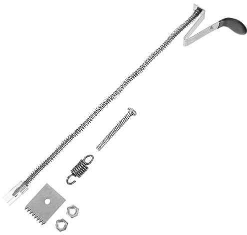 WHAMVOX Kit Ricambi per Legatrice Piante in Acciaio Inox Argento | Lame, Molletta, Graffetta e Spillo, Accessori Giardino Esterno per Vigna e Orto, Cucitrice per Piante