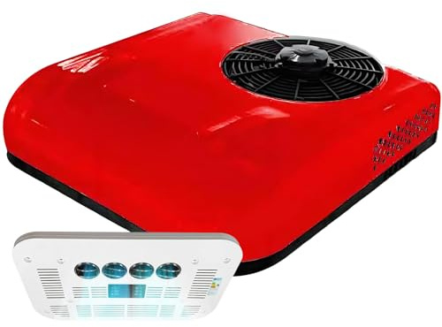 Condizionatore d'aria per camper, 12 V/24 V, unità CA elettrica per camper, camion e furgoni, aria condizionata leggera e portatile