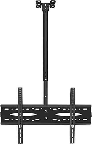 LWJSOCP Supporto TV, Supporto TV da soffitto, Supporto TV sospeso Completamente Girevole, Adatto alla Maggior Parte dei televisori da 40-70 Pollici, Regolazione telescopica dell'altezza, s