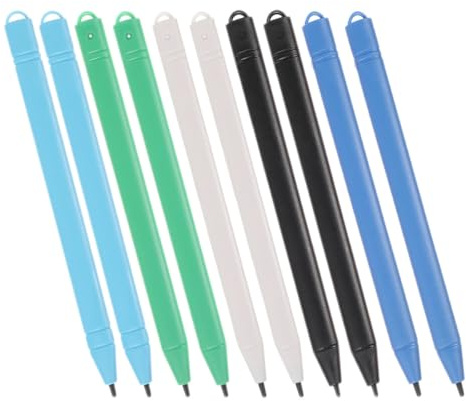 OATIPHO 10pcs Fine Tip Stylus Pens for LCD Writing Tablet Touch Screen, Comfortable Grip Drawing Tablet Pen Set for Note Taking and Digital Painting, Multi-Color Options