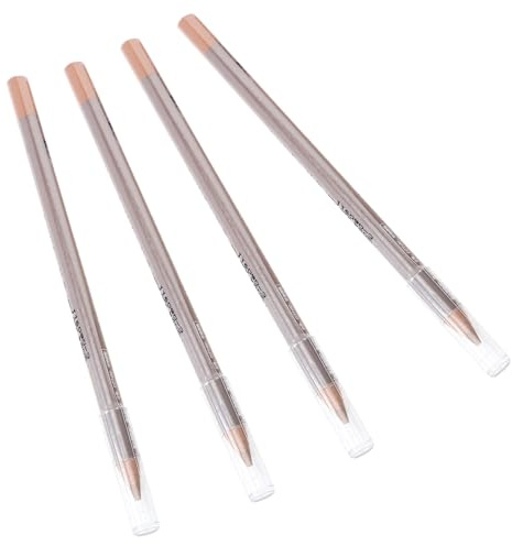 Crayon Correcteur de Teint Waterproof 4 Pièces en Bois | Usage Quotidien et Voyages D’affaires, Format Léger à Remplir, pour Débutants et Maquilleurs
