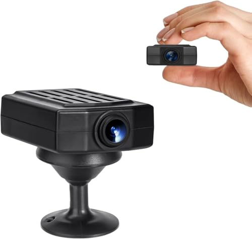 MITUUT Mini telecamera di sicurezza da 64 GB, 1080p, telecamera a cupola con rilevamento del movimento, batteria 3H per sorveglianza di animali domestici e tate (non WiFi)