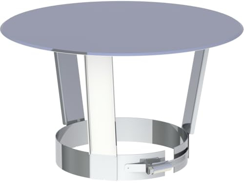 Jeremias DW-ECO 2.0 Regenhaube Klemmen Ø 250mm Edelstahl Abgassystem Schornstein Abdeckung für Innendurchmesser 250mm Schutz vor Regen