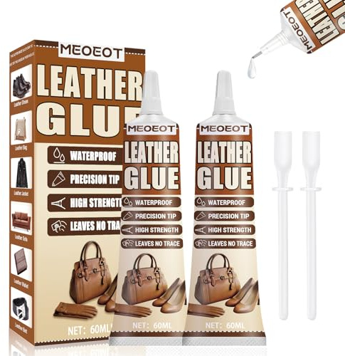 Pegamento para Cuero, 120ML Pegamento Cuero Fuerte, Impermeable, Transparente, para Reparar Verschleiß e Risse en Zapatos, Sofás, Bolsos, Chaquetas, Asientos de Coche, Muebles