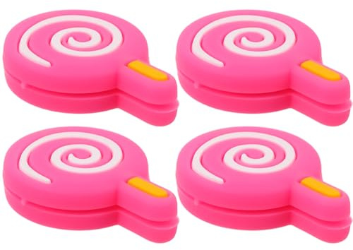 VINTORKY Ammortizzatore Antivibrazione Tennis in Silicone a Forma di Lecca-Lecca, 4 Pezzi Resistenti alla Deformazione, Adatti a Corde Racchetta per Amanti del Tennis