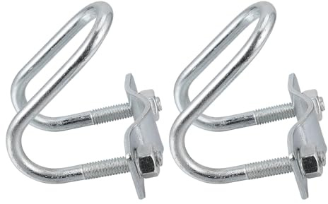 6 morsetti per tubi in ferro resistente a forma di U, facili da installare, accessori hardware per ponteggi, serre e fissaggio del tubo flessibile