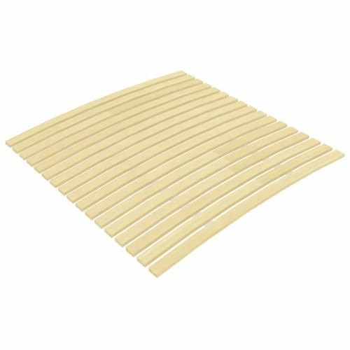 Yisssmeng Roll-Lattenrost 120x200 cm mit17 gebogenen Federholzlatten, Ersatz-Bettlattenrost aus Pappelholz für Etagenbetten und Tagesbetten, Rollrost klappbar, 12 mm Stärke