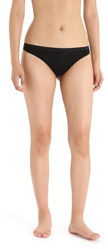 Icebreaker Women’s Merino Siren Thong Underwear - Black - Medium