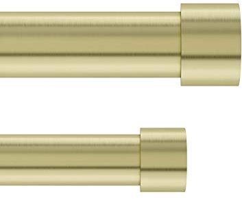 Umbra Cappa Cortinero doble ajustable, 91-168 cm, Dorado