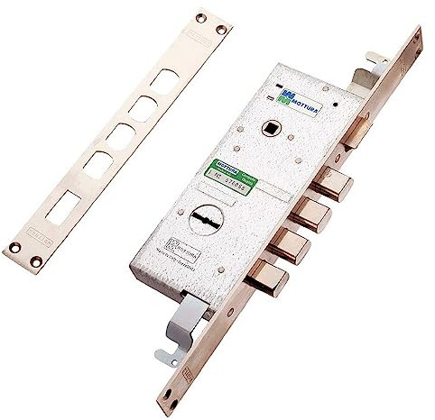 1PEZZO SERRATURA DA INFILARE TRIPLICE PER PORTE BLINDATE E 47 - scatola mm 194 x 78