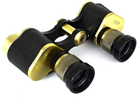 JIEZM Marine-Fernglas, 8 x 24, Nachtsicht-Fernglas mit Entfernungsmesser-Taschengurt, BAK4-Porro-Prisma für Erwachsene