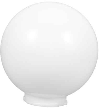 Alipis Globo de Repuesto para Lámpara de Acrílico Cubierta de Globos de Luz Redondos con Apertura sin Cuello Pantalla para Farolas Exteriores para Accesorios de Pared de Techo