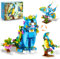 INSOON 3 in 1 Flower Parrot Building Set, Butterfly Cat Parrot Animal Figures Building Toy, Home Office Art Decor, 412 PCS Building Block Gift for Kids Boys Girls Ages 6 7 8 9 10 11 12+ Adults