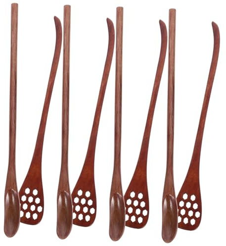 VOSAREA 8pcs Wooden Stirring Sticks Honey Stirrer Multipurpose Stir Sticks for Coffee Tea
