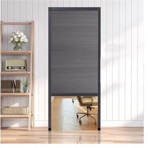 Waben-Falttür ohne Bohren, unsichtbare Schiebetür für Küche, Schrank, Schlafzimmer, Terrasse, Waschküche, einziehbare Hardware, individuelle Größe (135 x 203 cm)