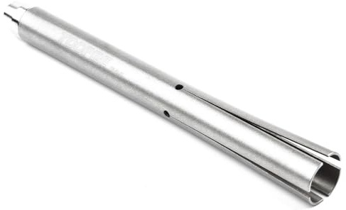 Auratrove Herramienta de extracción de eje de pedalier de acero inoxidable, extractor de bielas de rodamiento de ajuste a presión para mantenimiento de cuadro de bicicleta, plateado, 21 cm