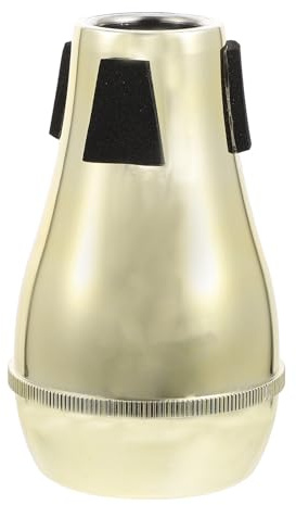 Trombone Mute Abs Practical Trombone Part for Trombone | Golden Finish, Sound Attenuation, Easy Installation, for Trumpet Lovers, Brass Instrument Accessory