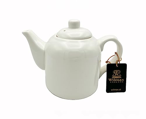 Wilmax WL-994033/1C - Teiera in porcellana, capacità: 500 ml, colore: Bianco