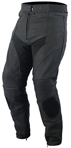 Razor Herren Motorradhose - CE-Protektoren - Schleifer - Leder