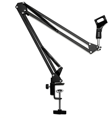 TIGER verstellbar Schere Mikrofon Ständer Mit Lenker Radaufhängung, Studio Rundfunk Mikrofon-Ständer mit Scissor Arm