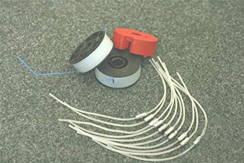 10 Fäden + 2 Spulen + 1 Fadenhalter passend für EINHELL Elektro Rasentrimmer BG-ET 5030