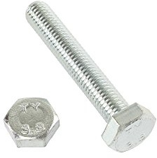 100 Stk Sechskantschraube DIN 933 8.8 M8 x 60 verzinkt