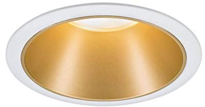 Paulmann 93405 Luminaria empotrable LED Cole redonda incl. 1x6,5 W reg., foco, blanco/oro mate, lámpara, plástico, aluminio-zinc, foco techo 2700 K