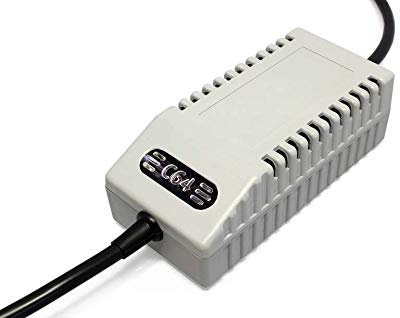 AirDrive C64 PSU Modern UK - Replacement Commodore 64 Power Supply, UK Plug (Grey)