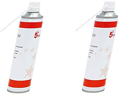 5 Star Air Duster Can HFC Free Compressed Gas Flammable 400ml (2 of Air Duster)