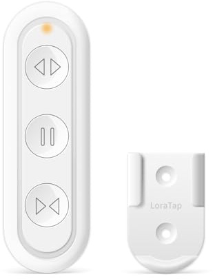 Télécommande Radio Fréquence sans Fil 868MHz pour Modules Volet Roulant LoraTap, Uniquement Compatible avec Modules Radio Fréquence, Non Compatible avec Modules Wi-Fi