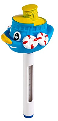 HST Pool Thermometer Schiff I Wasser Temperaturmessgerät für das Schwimmbad, Pool, Badewanne & Teich I Wasserthermometer I Pool Zubehör