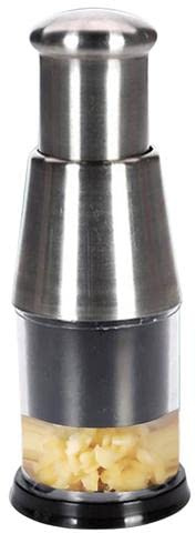 Gereton Ajo Prensado 1/2 Piezas, Picador Manual Alimentos, Cebolla Ajo Vegetal Acero Inoxidable, Cebolla Prensa Manual, para Picar Ajo, Pimientos