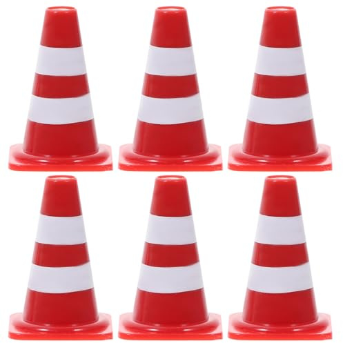 Totority 40 Pièces Panneaux De Signalisation Jouet Mini Barricades De Simulation en Plastique Jouet Cognitif pour Enseignement De La Connaissance du Trafic Classe Maison Intérieur Et Extérieur
