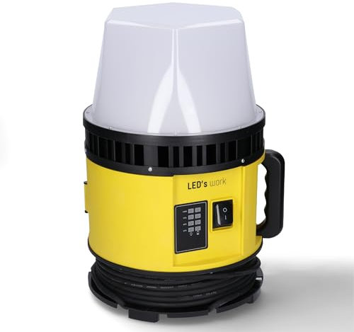 LED's work 310743 LED-Baustrahler 80W für 18V Werkzeugakkus o. Netzbetrieb IP55