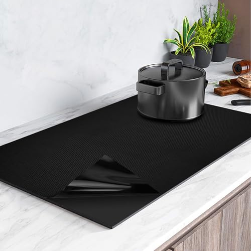 52x61cm Große Induktion Schutzmatte, Silikon Induktionskochfeld Schutzmatte | Induktionsschutzmatte, Silikonmatte für Induktionskochfeld, Multifunktional Abdeckung Induktionskochfeld Schutzmatte