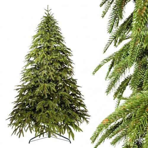 Evergreen Tree® Künstlicher Weihnachtsbaum 180 cm - 100% Spritzguss Weihnachtsbaum, Made in EU - Naturgetreu Optik Tannenbaum Künstlich Christmas Tree