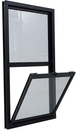 Fenêtres à guillotine coulissantes de 7 cm de large pour les maisons, petites fenêtres de remplacement verticales avec verre et moustiquaire/fenêtre de maison mobile, écran de ceinture inclinable infé