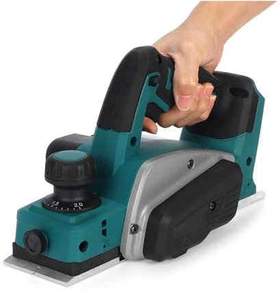 Raboteuse à bois, Raboteuse électrique sans fil, outil de coupe du bois Portable avec clé 15000 tr/min, Fournit puissance et autonomie