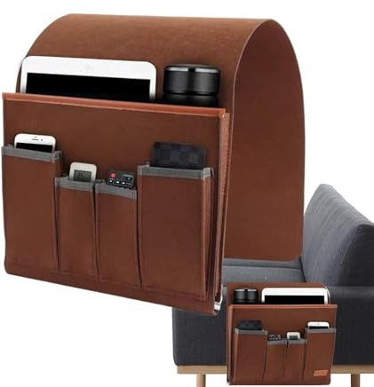 Soporte para mando a distancia para sillón reclinable, organizador de almacenamiento para reposabrazos de sofá, bolsa de almacenamiento impermeable para colgar en el brazo, bolsa de almacenamiento