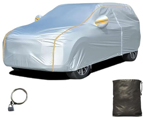 Car Cover for MINI Countryman (2017-2020) Vehicle Cover,Sun Rain Dust Snow Protection with Security Lock,Driver Door Zipper