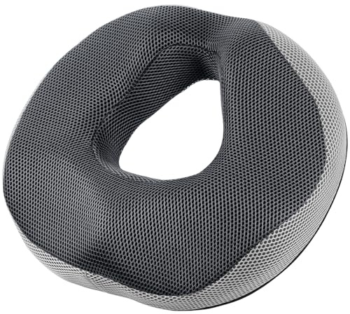 Starvortex Munkkudde, ergonomisk ringkudde, kontorsanpassad slitstark komfort stolsstolsdynor, höftkudde för bil/rullstol/resor
