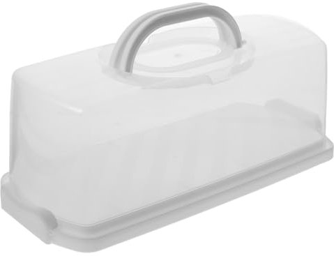 Luxshiny Rectangular Toast Box Bread Storage Container Lid for Loaf Cake Keeper Portable Bread Box for Outdoor Picnic Home Use
