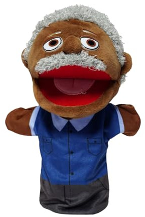 Familienpuppen für Kinder, Handpuppen aus Plüsch, Marionette mit schwarzen Geschichten, Cartoon, Plüsch, mit Öffnung – Cartoon, Mama und Papa, offene Großeltern