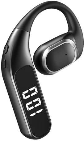 Écouteurs ouverts Bluetooth pour téléphone portable sans fil - Écouteurs de sport individuels - Bluetooth - Mains libres - Oreille sans fil - Avec arceau