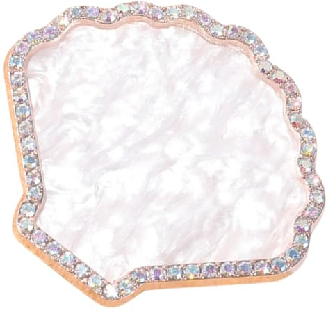 BIUDECO Paleta Resina para de Uñas con Rhinestones Decorativa Bandeja Mezcla Colores Soporte Expositor para Pintura y Manicura