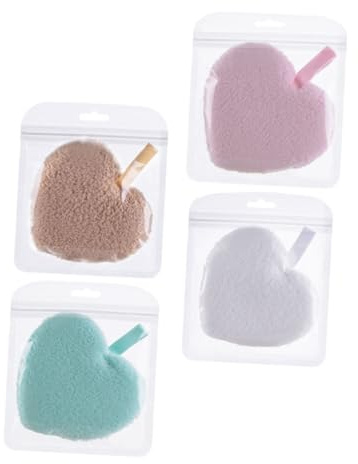 ULTECHNOVO Wiederverwendbare zum Sanften Abschminken und Peeling der Gesichtshaut Make Up Entferner Pads aus Schwamm 4 für Camping und Geschäftsreisen