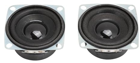 Tomantery Altoparlante Altoparlante con Bassi Potenti Ad Alta sensibilità, 2 Pezzi da 2 Pollici 4Ω 3W Gamma Completa per Multimediale, Altoparlanti