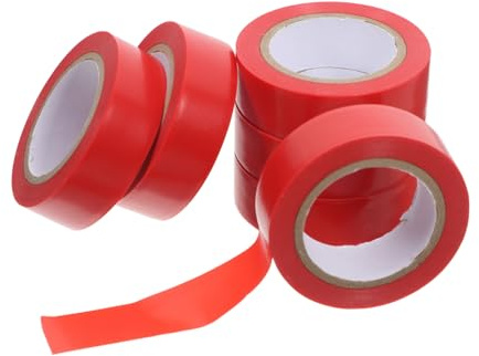 cinta aislante, 6 rollos de cinta adhesiva fina for arneses cables, ideal for electricistas, reparaciones domésticas y uso en exteriores